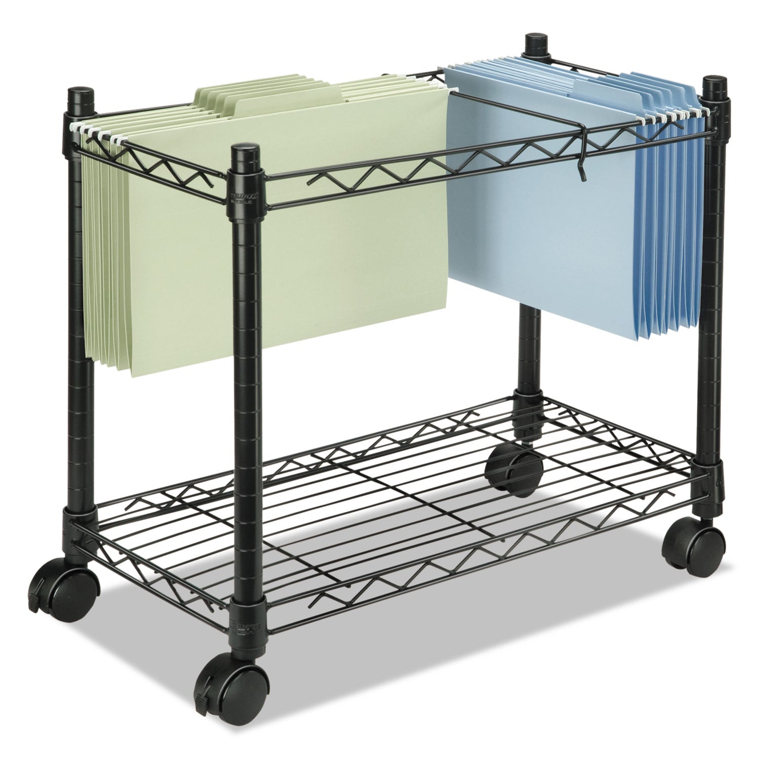 4 Casters - Metal, Steel - 24" Width x 14" Depth x 20.50" Height - Black - 1 Each