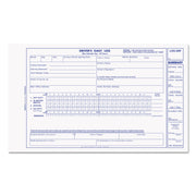 2 Part - Carbonless Copy - 5.37" x 8.75" Form Size - White - Black Print Color - Recycled - 1 Each