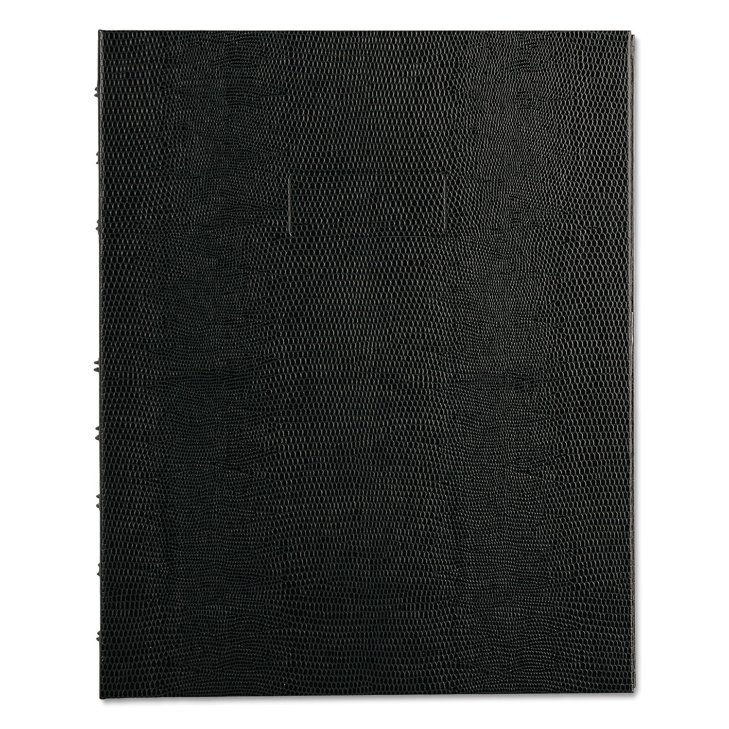 150 Sheets - Twin Wirebound - 7 1/4" x 9 1/4" Sheet Size - White Paper - Black Lizard Cover - Micro Perforated, Self-adhesive, Pocket, Index Sheet, Acid-free, Hard Cover, Archival, Tab, Durable Cover - Recycled - 1 Each