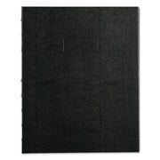 150 Sheets - Twin Wirebound - 7 1/4" x 9 1/4" Sheet Size - White Paper - Black Lizard Cover - Micro Perforated, Self-adhesive, Pocket, Index Sheet, Acid-free, Hard Cover, Archival, Tab, Durable Cover - Recycled - 1 Each