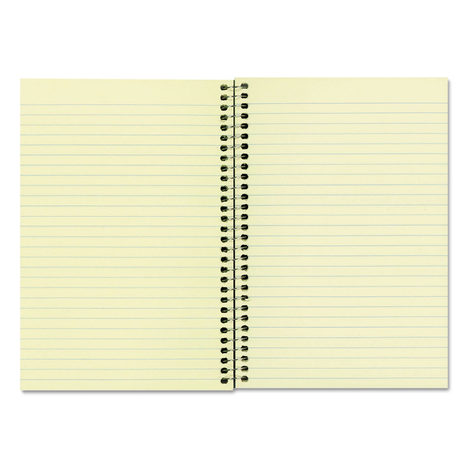 Rediform Brown Board 1-Subject Notebooks - 80 Sheets - Coilock - Red Margin - 16 lb Basis Weight - 6 7/8" x 8 1/4" Sheet Size - Green Paper - Brown Board Cover - Micro Perforated, Subject, Punched - 1 Each