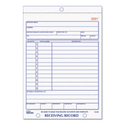 50 Sheet(s) - Stapled - 3 Part - Carbonless Copy - 5.50" x 7.87" Sheet Size - 2 x Holes - White Sheet(s) - Black Print Color - 1 Each