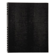 300 Sheets - Twin Wirebound - 11" x 8 1/2" Sheet Size - 9.50" Height x 15" Width x 12" Length - Black Cover - Hard Cover, Micro Perforated, Index Sheet, Self-adhesive, Pocket - Recycled - 1 Each