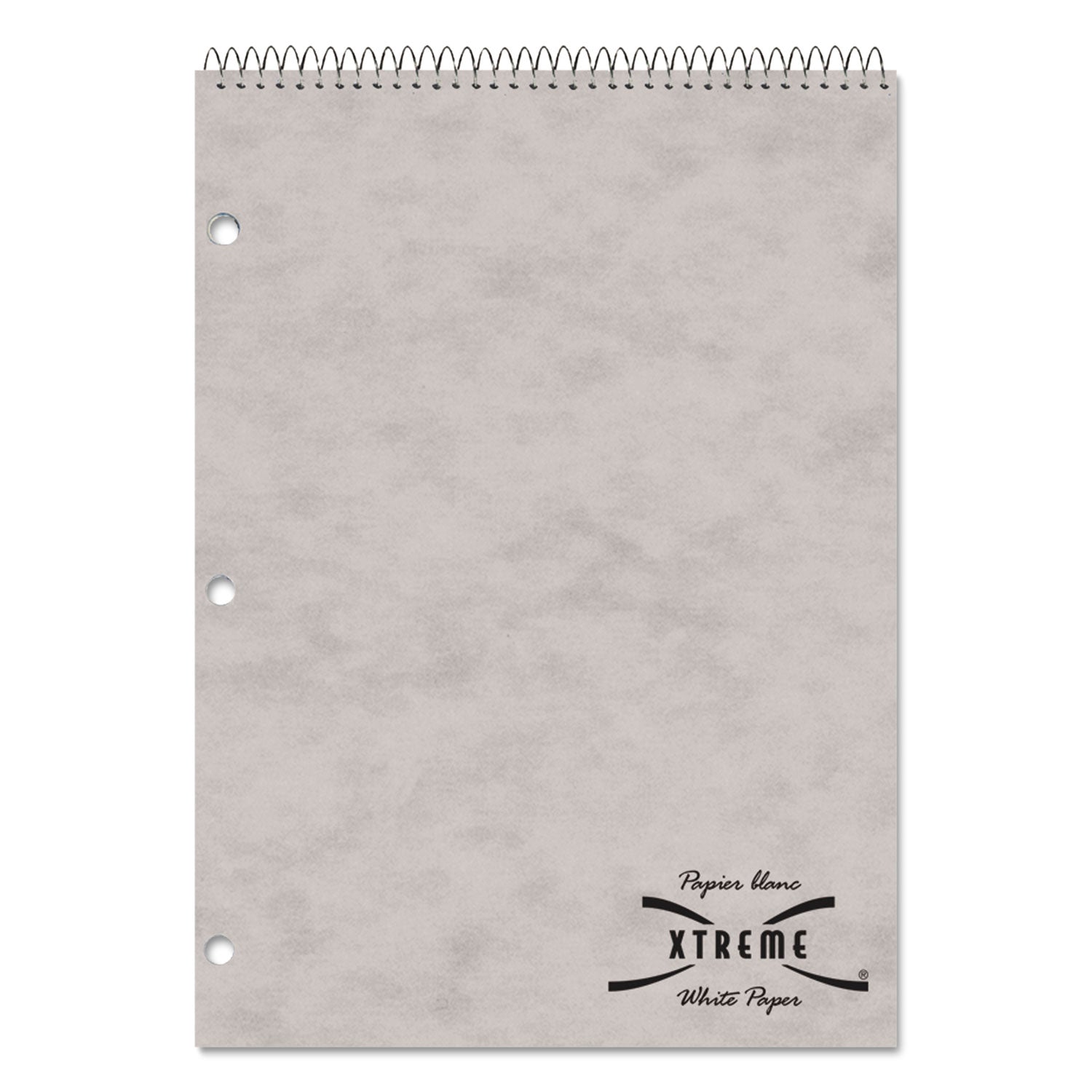 80 Sheets - Coilock - Ruled Margin - 8 1/2" x 11 1/2" Sheet Size - White Paper - Assorted Pressboard Cover - Micro Perforated - 1 Each