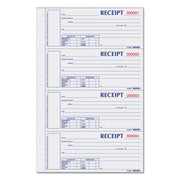 200 Sheet(s) - 3 Part - Carbonless Copy - 2.75" x 6.87" Form Size - 8" x 11" Sheet Size - White, Canary, Pink - Red Print Color - 1 Each