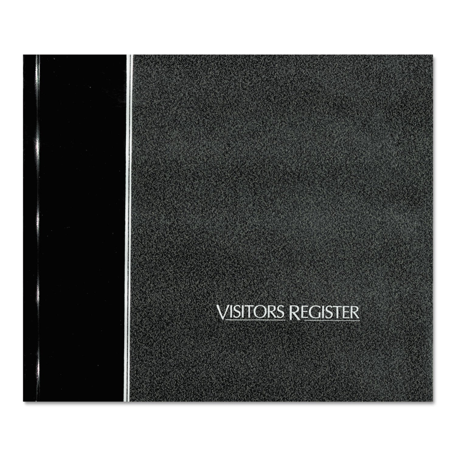 125 Sheet(s) - Sewn Bound - 8.50" x 9.12" Sheet Size - White Sheet(s) - Black Cover - Recycled - 1 Each