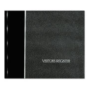 125 Sheet(s) - Sewn Bound - 8.50" x 9.12" Sheet Size - White Sheet(s) - Black Cover - Recycled - 1 Each