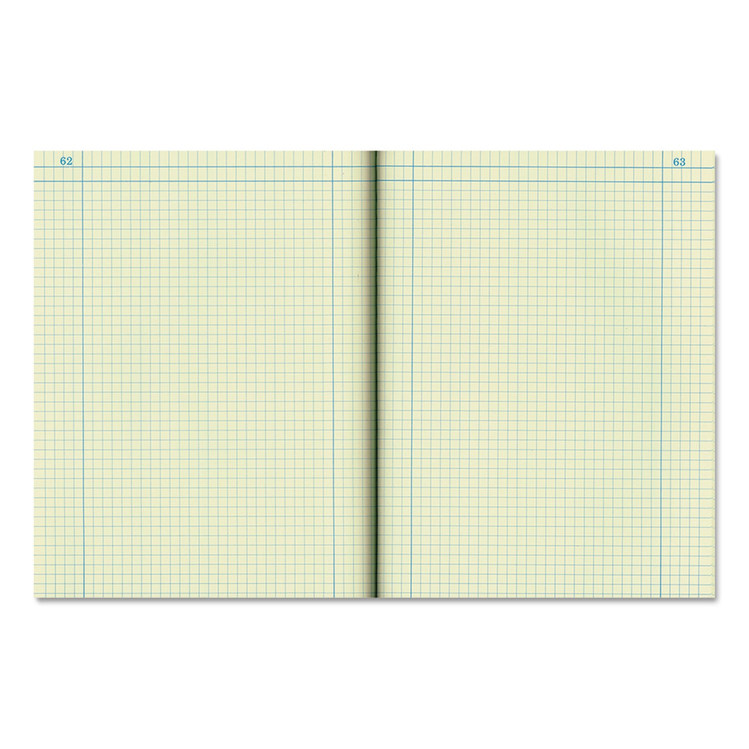 75 Sheets - Ruled Margin - 9 1/4" x 11 3/4" Sheet Size - Green Paper - Brown Pressboard Cover - Numbered - Recycled - 1 Each