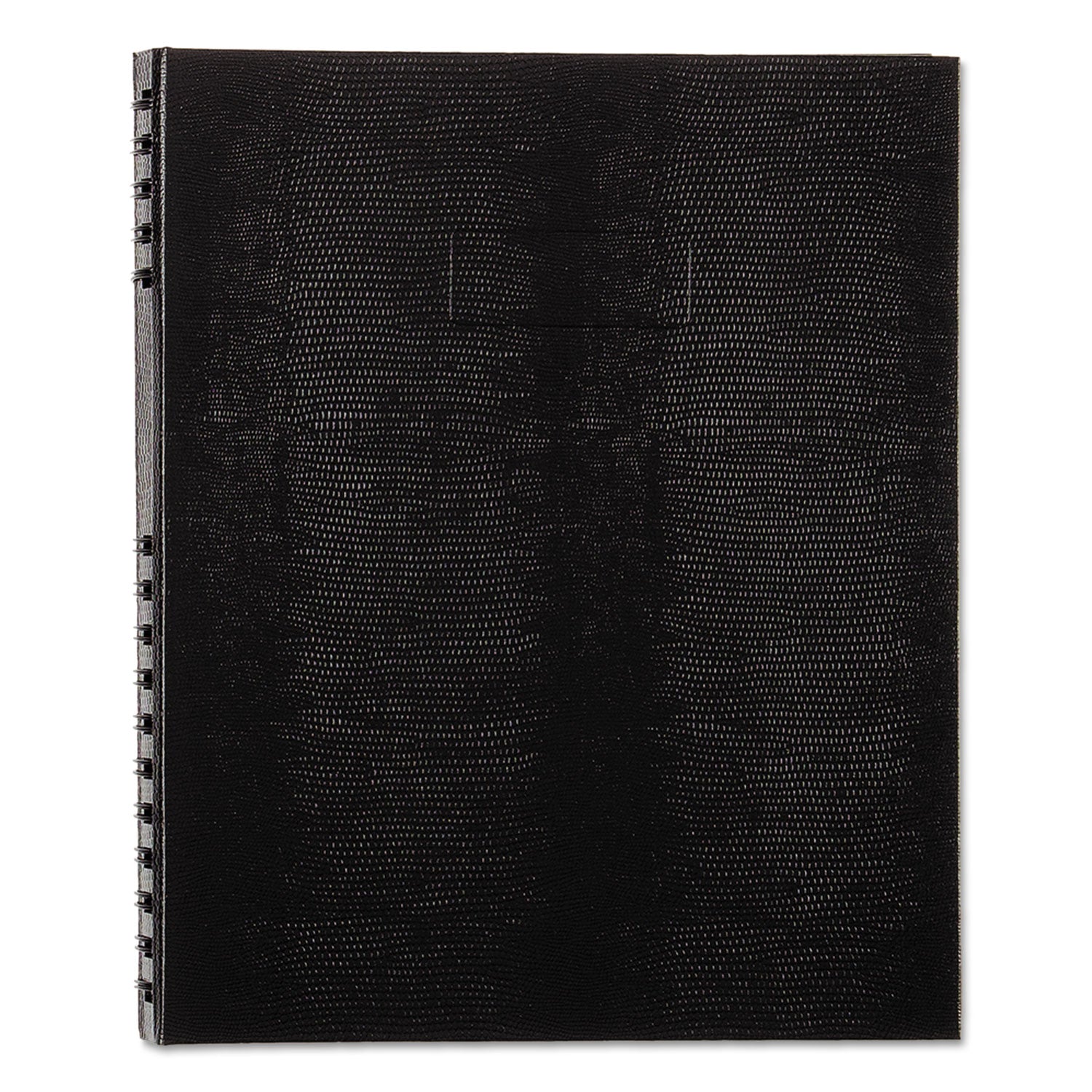 Rediform NotePro Twin-Wire Composition Notebook, Letter Size, 150 Sheets, 8.5" x 11", White Paper, Black Lizard Hard Cover, Micro Perforated, Self-Adhesive Tabs, Pocket, Index Sheet, 1 Each