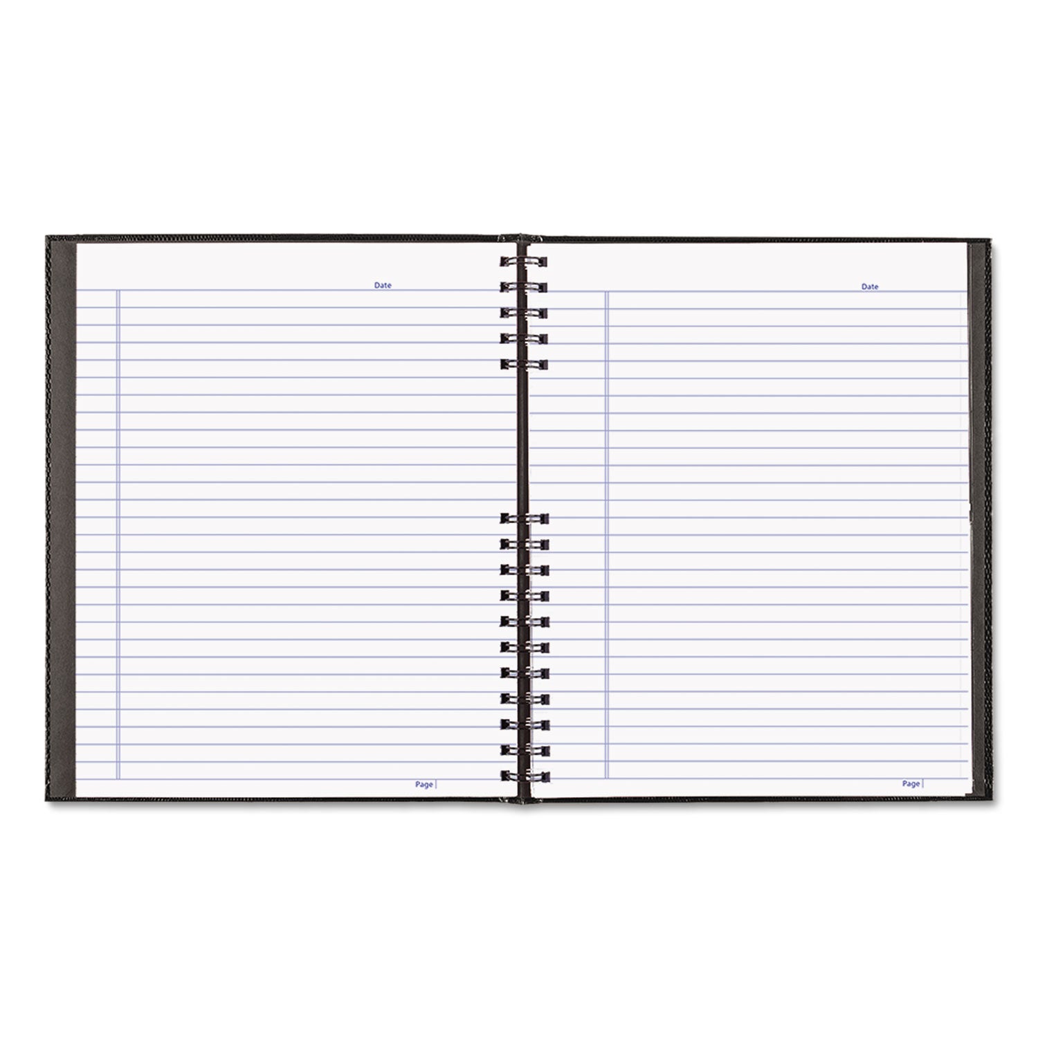Rediform NotePro Twin-Wire Composition Notebook, Letter Size, 200 Sheets, 8.5" x 11", White Paper, Black Lizard Hard Cover, Micro Perforated, 1 Each
