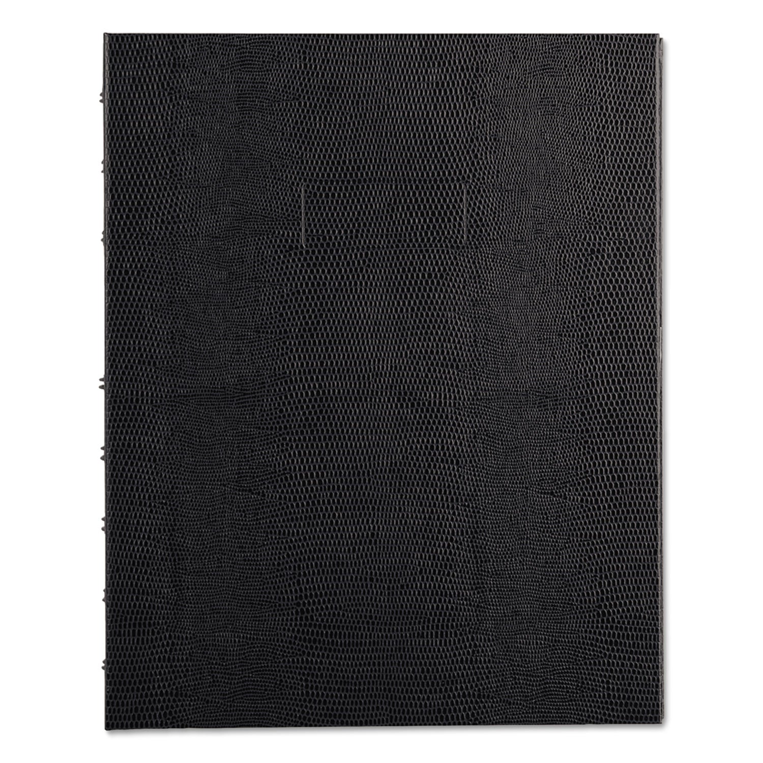 150 Sheets - 150 Pages - Twin Wirebound - Ruled Margin - 9 1/4" x 7 1/4" Sheet Size - Black Ribbed Cover - Micro Perforated, Index Sheet, Self-adhesive Tab, Pocket, Repositionable, Removable, Hard Cover, Telephone & Address Pages - Recycled - 1 Each