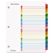 Cardinal OneStep Daily Index System, 31 Dividers, 1 Set, Letter Size, White with Multicolor Mylar Tabs, 3-Hole Punched, Reinforced Tabs and Edges