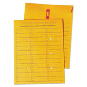 Inter-department - 10" Width x 13" Length - 28 lb - String/Button - Brown Kraft - Kraft - 100 / Box