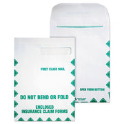 Single Window - 9" Width x 12 1/2" Length - 28 lb - Self-sealing - White - Wove - 100 / Box