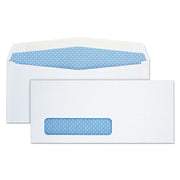 Single Window - #10 - 4 1/8" Width x 9 1/2" Length - 24 lb - Gummed - White - Wove - 500 / Box