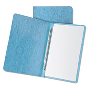 Oxford Letter Recycled Report Cover - 3" Folder Capacity - 8 1/2" x 11" - 2 x Prong Fastener(s) - Light Blue - Reinforced Hinge, Embossed, Durable - 65% Fiber Recycled - 1 Each