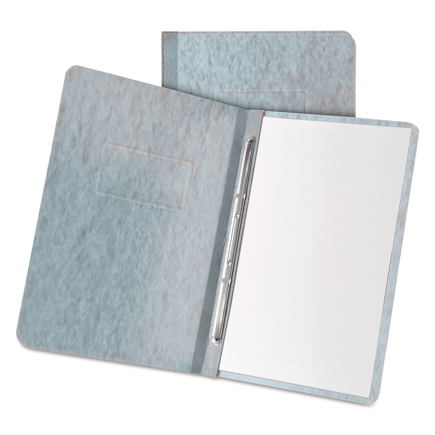 Oxford Letter Recycled Report Cover - 8 1/2" x 11" - 3" for Folder - 20 pt. - Pressboard - Gray - Reinforced Hinge, Heavyweight Cover - 65% Recycled - 1 Each