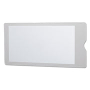 Oxford File Jacket, 9" x 4", Clear Vinyl, Durable, Water Proof, Heavy Duty, Tear Resistant, 50/Box