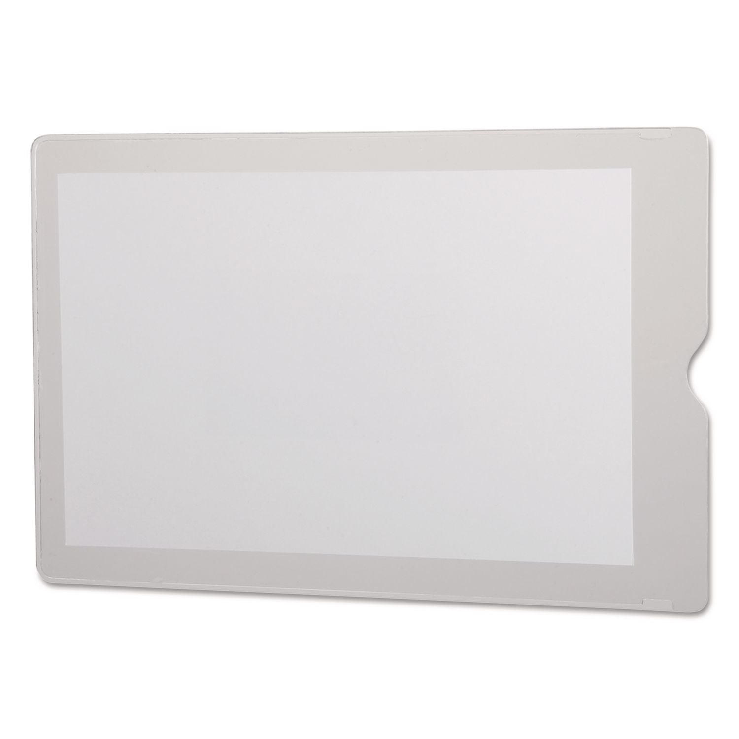 Document - 8" Width - Clear - Vinyl, Plastic - 50 / Box