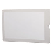 Document - 8" Width - Clear - Vinyl, Plastic - 50 / Box