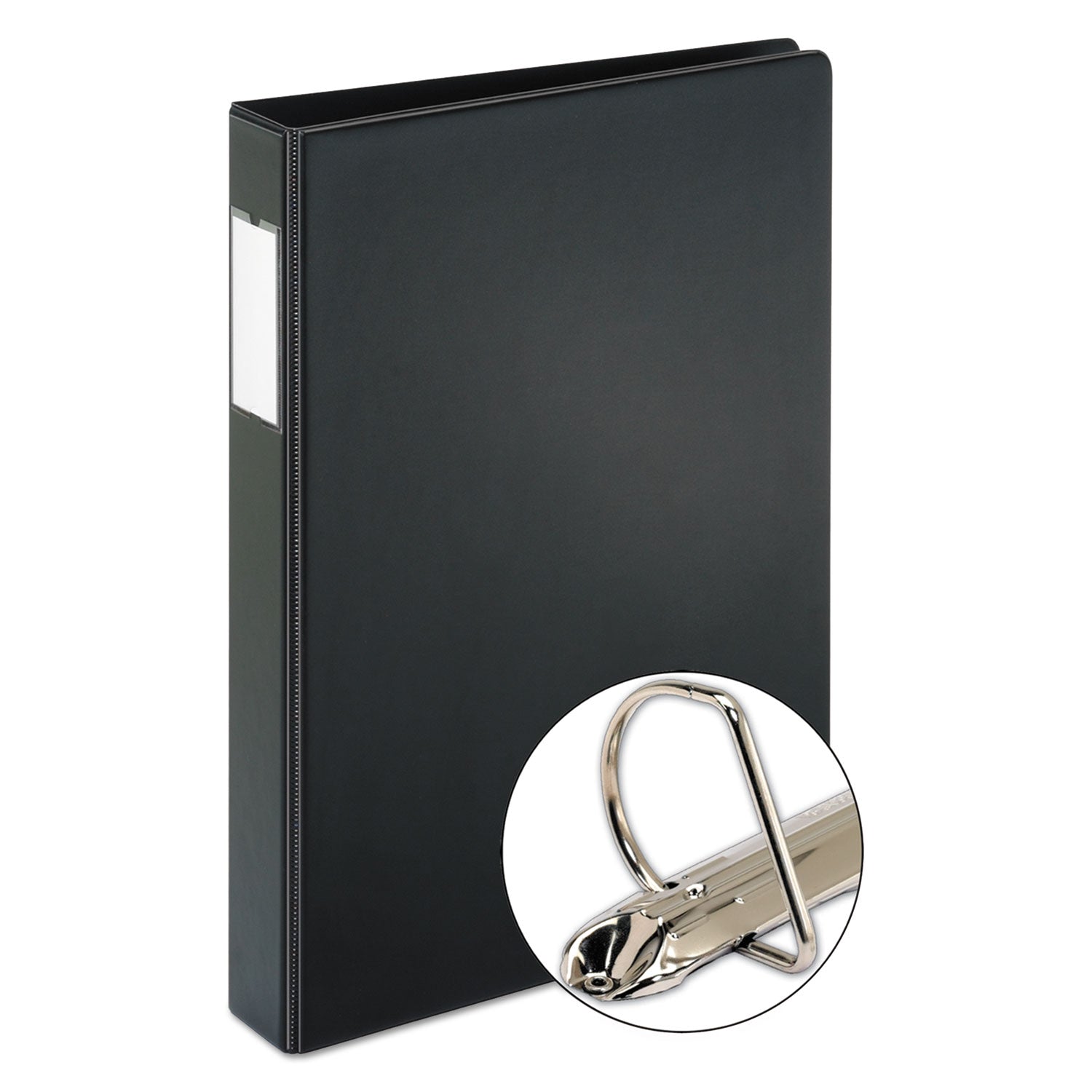 Cardinal Legal-Size Slant-D Binder, 1" Capacity, 240 Sheet, 3 D-Rings, 8.5" x 14", Black, Vinyl, Label Holder, Hinged, Heavyweight, Recycled, 1 Each