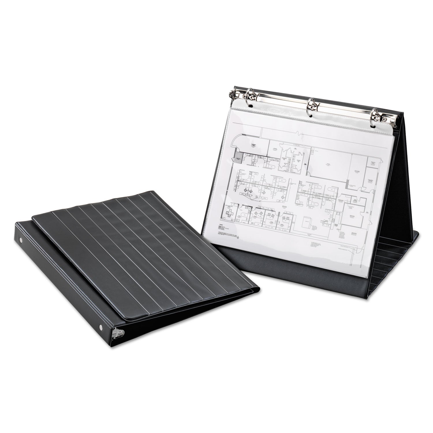 1" Binder Capacity - Letter - 8 1/2" x 11" Sheet Size - 225 Sheet Capacity - 3 Ring(s) - Fastener(s): Round Ring - Vinyl - Black - 1.04 lb - Hook & Loop Closure - 1 Each