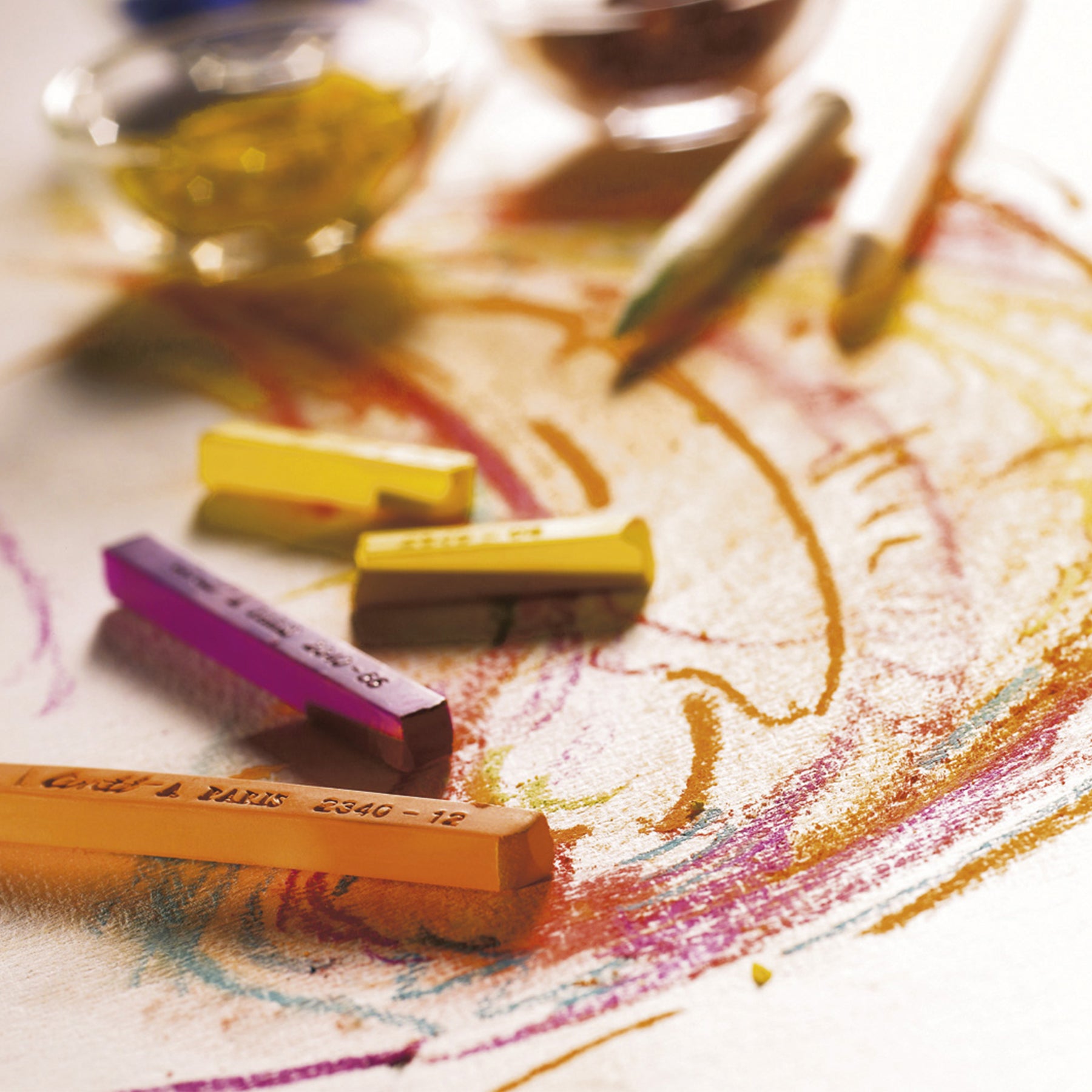 Carrés Couleurs Colour Crayons, Landscape, Set of 12