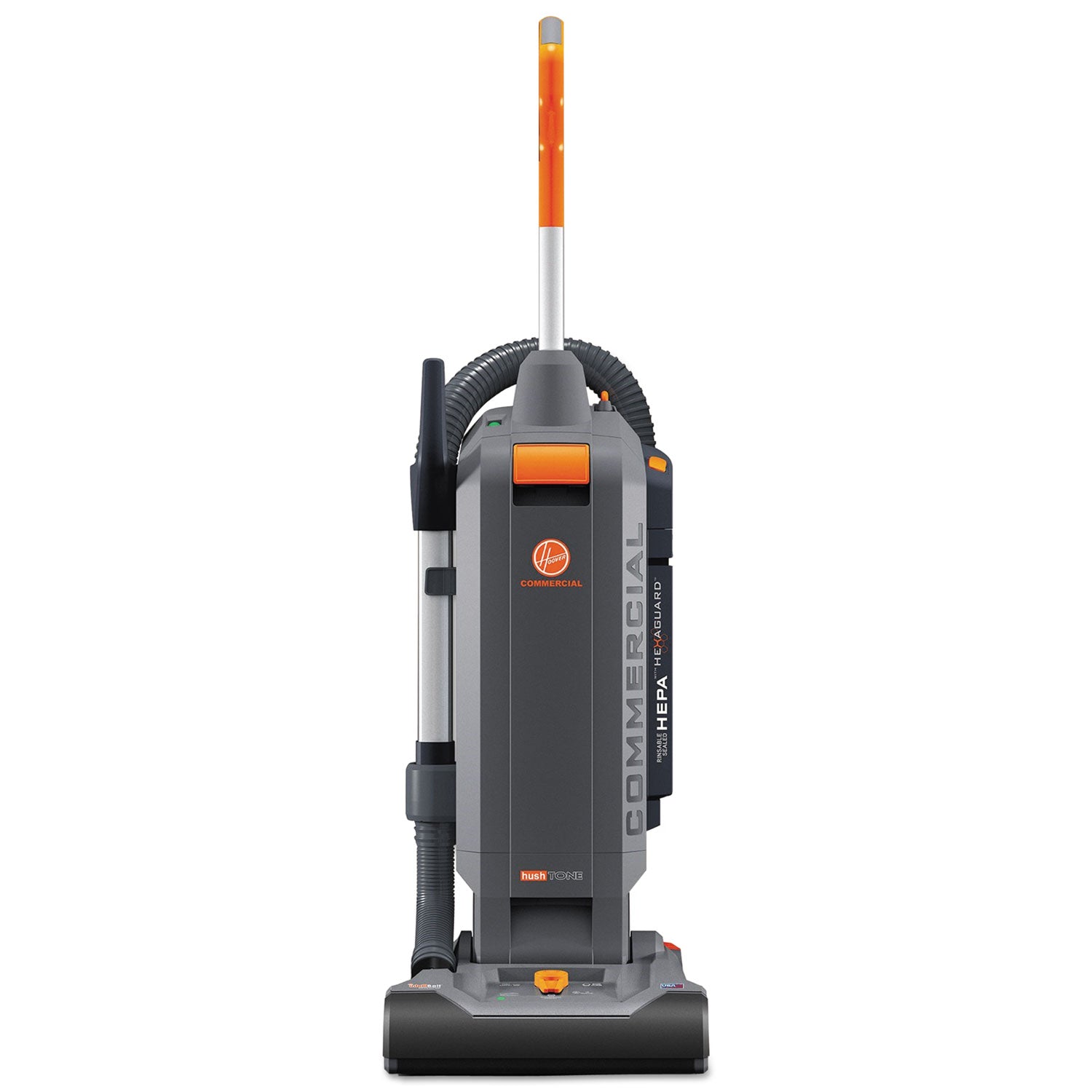 1200 W Motor - Bagged - Filter, Nozzle, Brushroll - 13" Cleaning Width - 40 ft Cable Length - 8 ft Hose Length - HEPA - 12 V DC - 10 A - 69 dB Noise - Gray