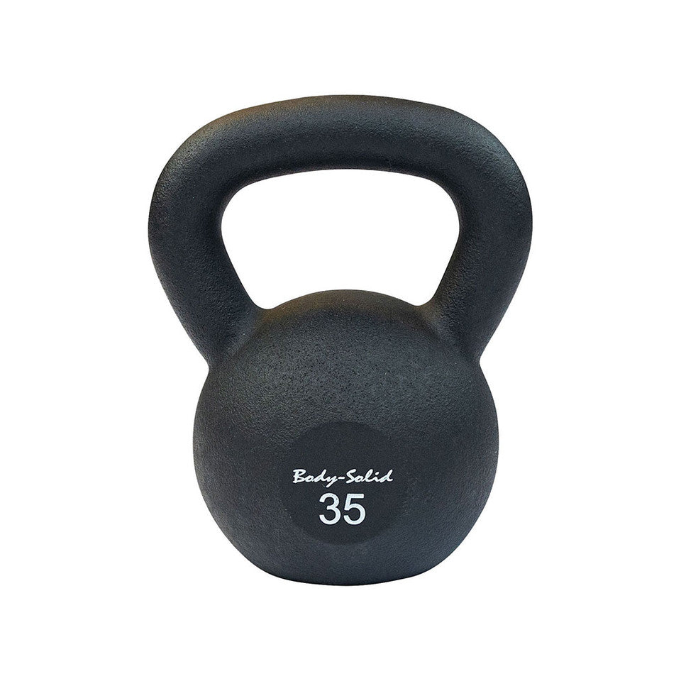 Cast Iron Powder Coated Black Kettle Bell 35Lb
