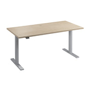 Bush Business Furniture Move 60 Series 60W x 30D Electric Height Adjustable Standing Desk in Natural Elm with Metallic Gray Base - 59.45" Width x 29.37" Depth x 47.69" Height