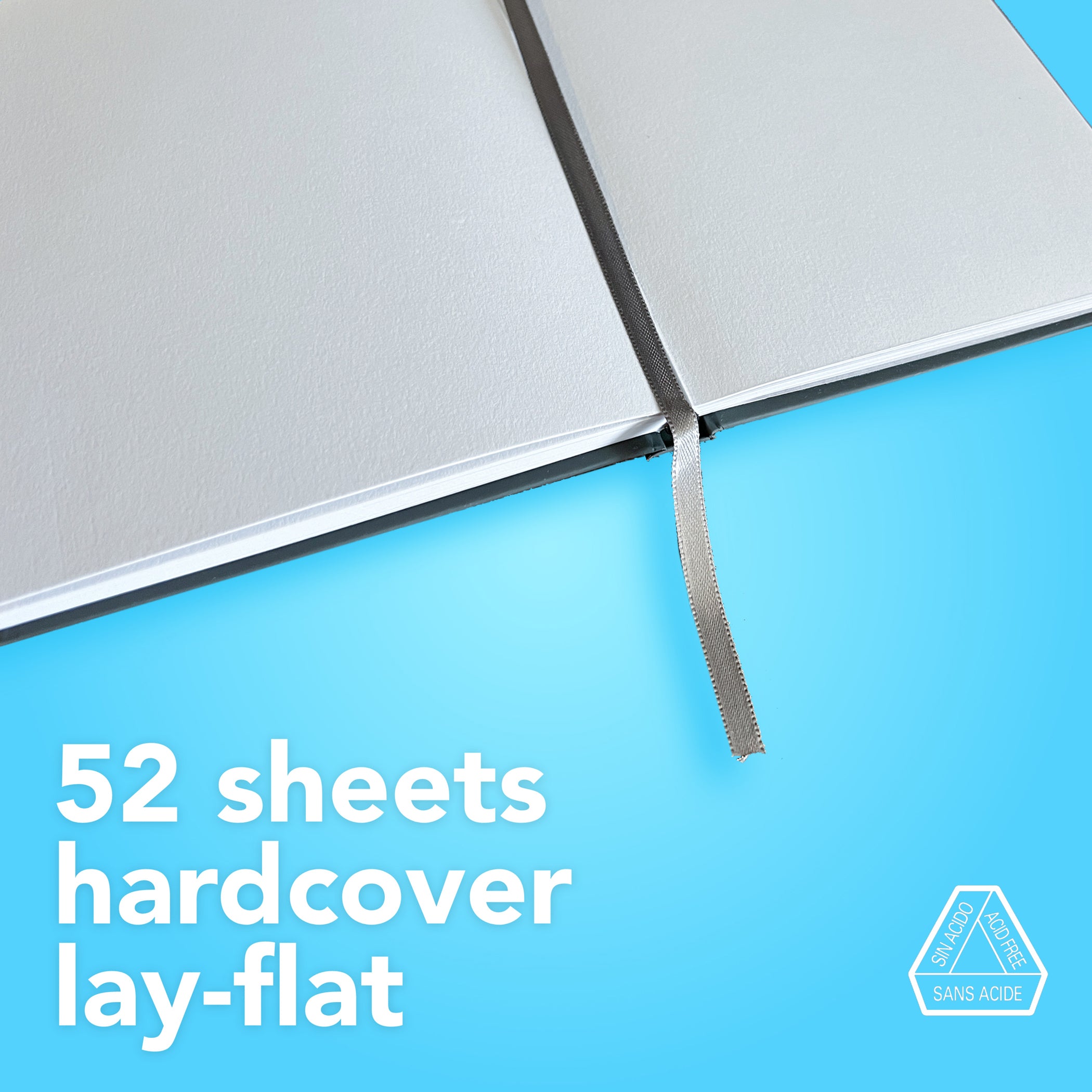 Graduate Drawing Art Book, Hard Cover Binding, 52 Sheet, 5.5x8.5 inch, 1 Count