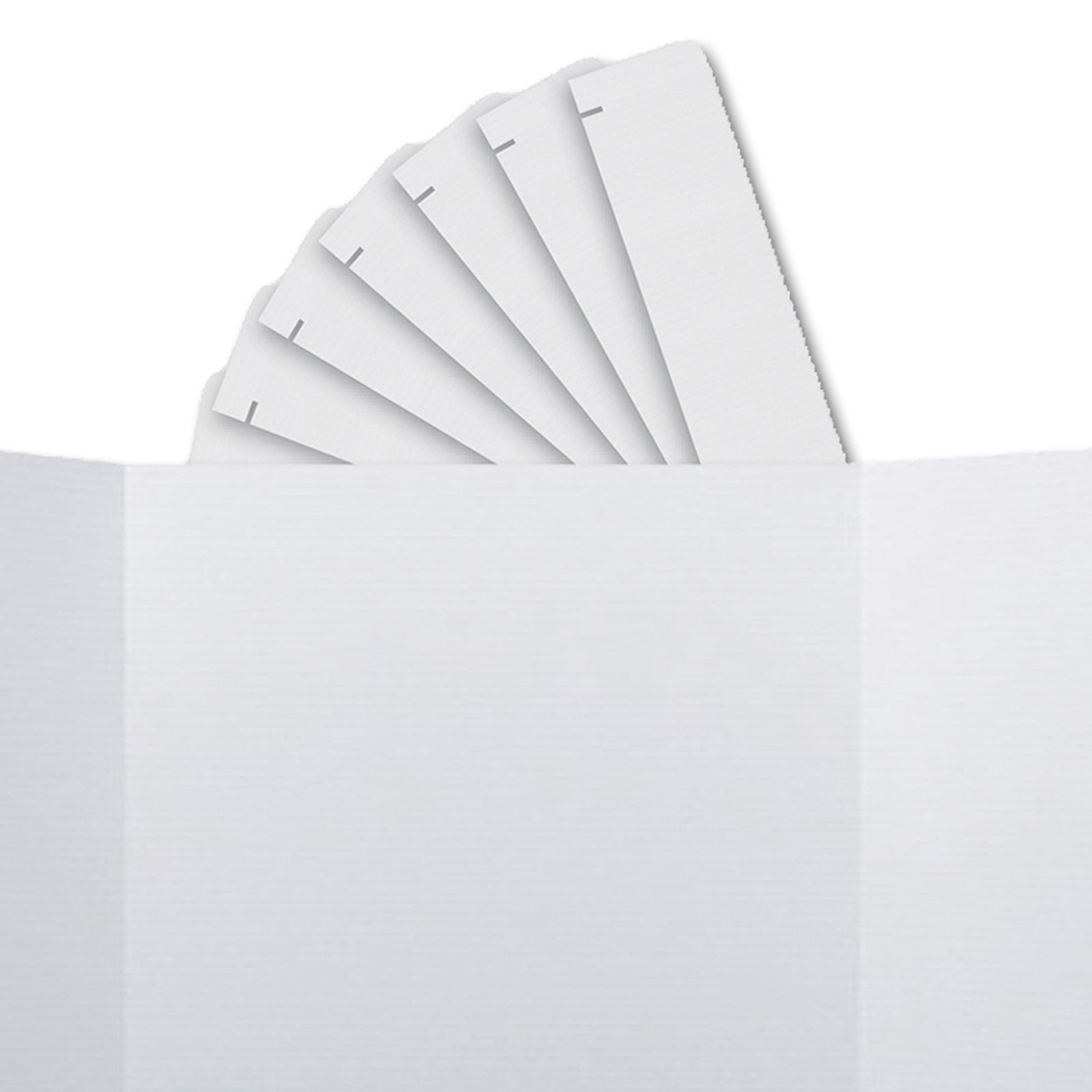 Corrugated Project Boards & Headers Set, 36" x 48", White, 24 Sets