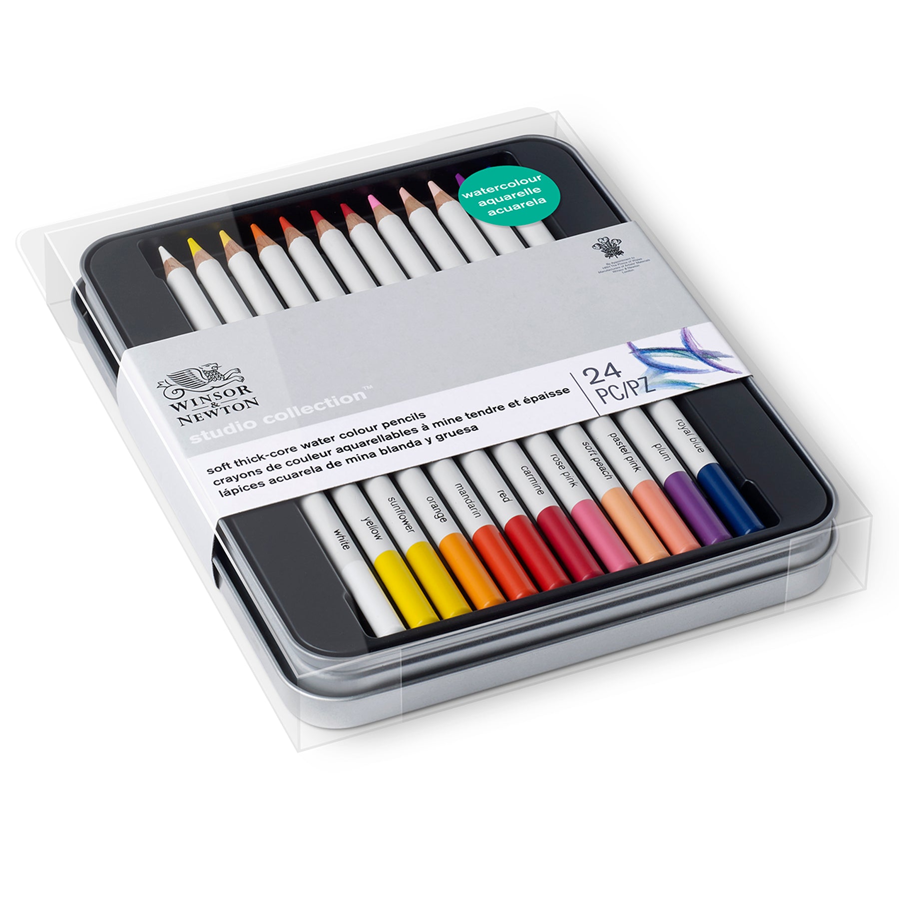 WN Studio Collection Watercolour Pencil Tin - 24pc