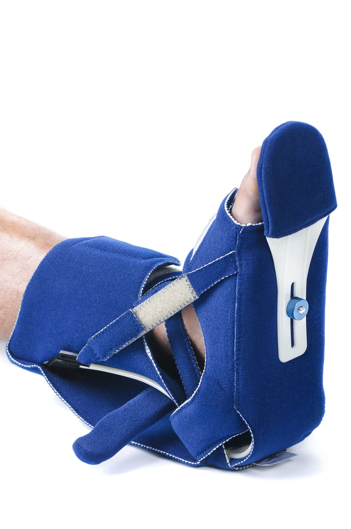 Comfy Ambulating Boot with Strap, Headliner Material, Dark Blue, Adult Size