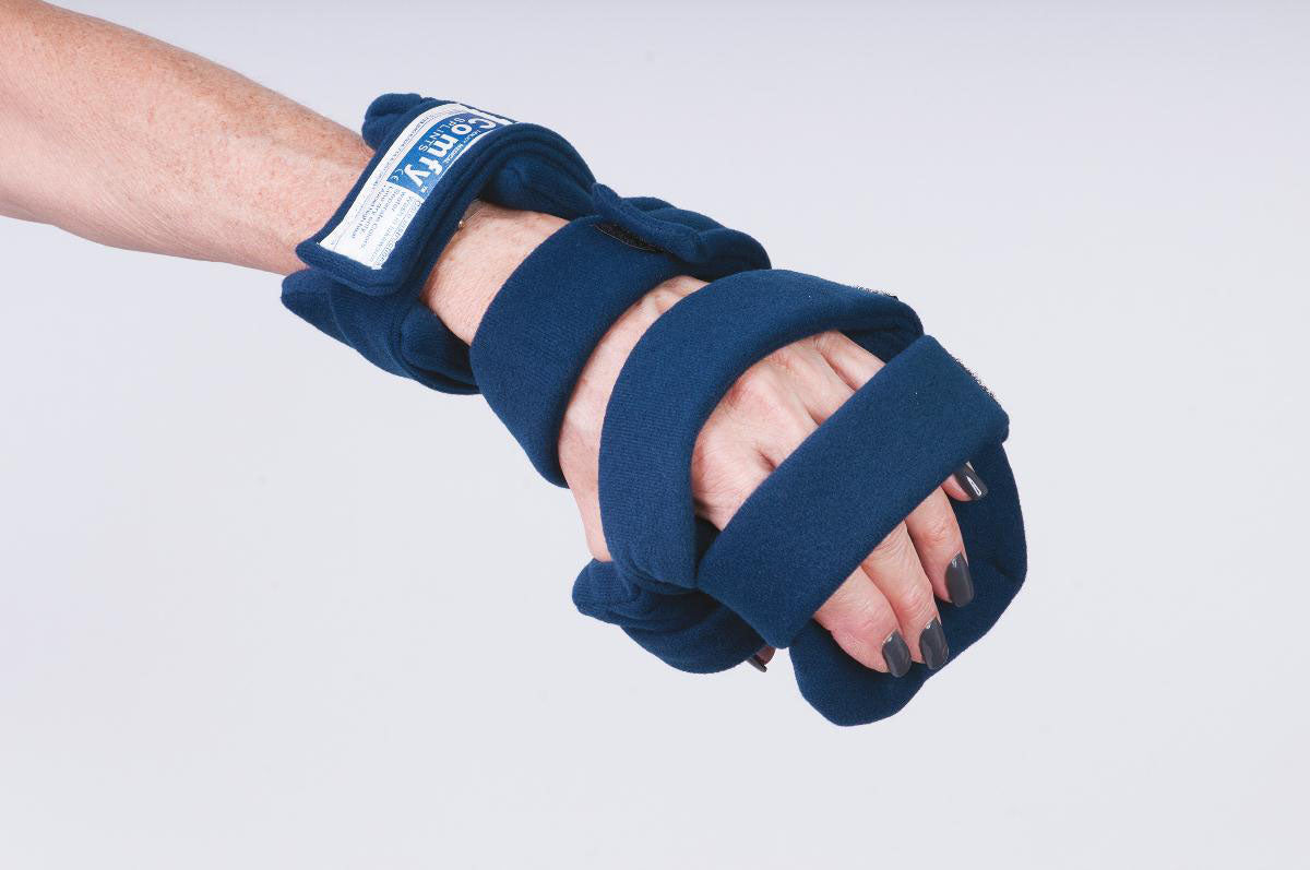 Comfy Splints Progressive Rest Hand w/ Five Straps (finger separator included), Adult Small, Right