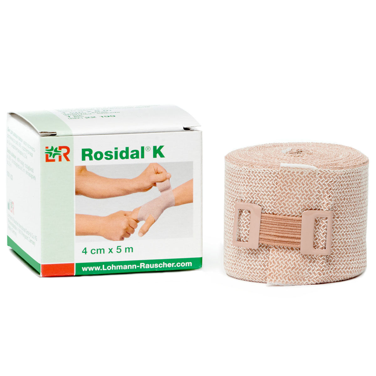 Rosidal K Short Stretch Elastic Bandage, 1.6 in x 5.5 yds (4 cm x 5 m)