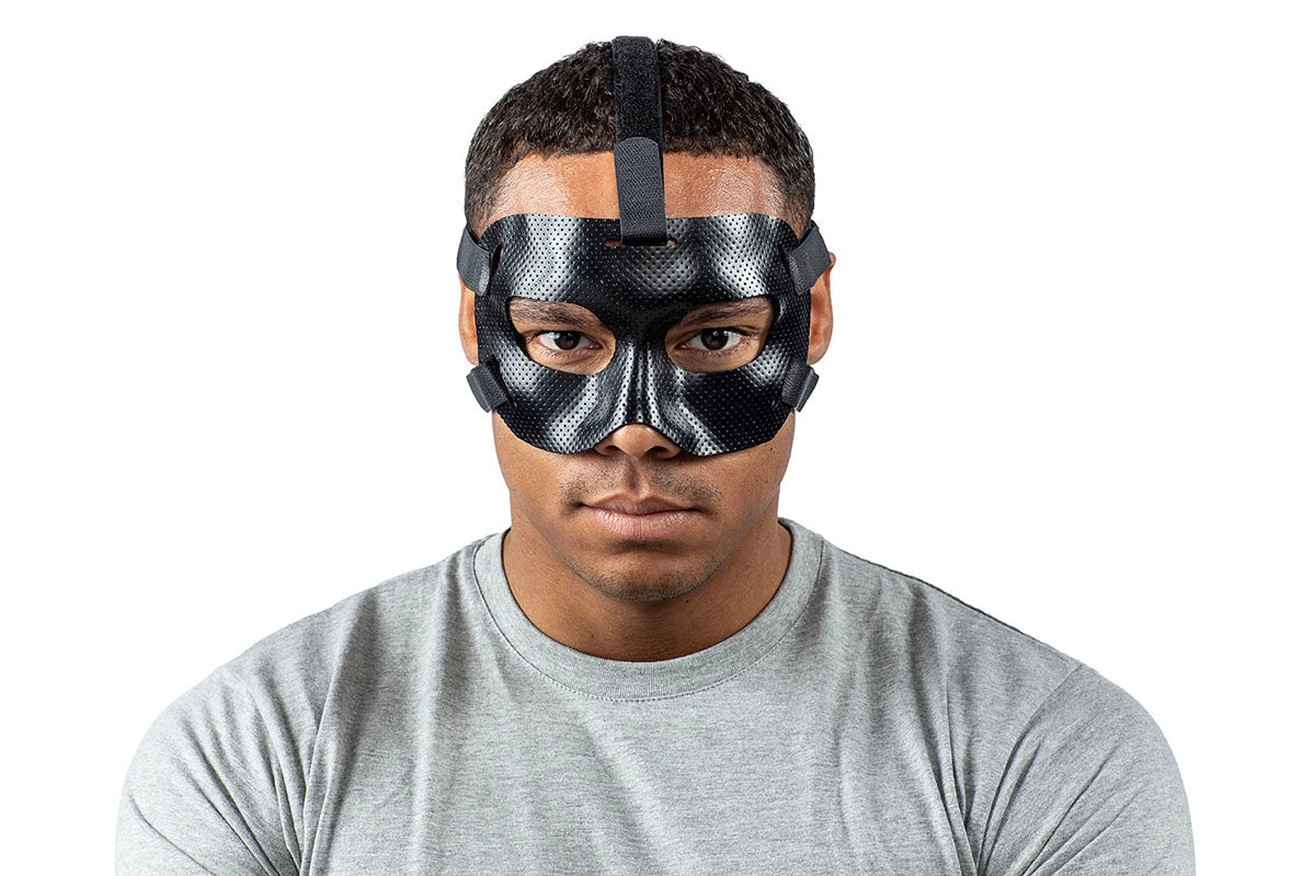 Orfiguard Face Protection Mask, (2 mm) micro-perforated, Black, 21.2 cm x 12 cm