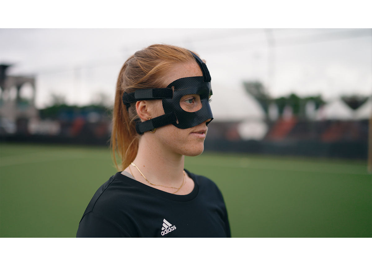 Orfiguard Face Protection Mask, (2 mm) micro-perforated, Black, 21.2 cm x 12 cm