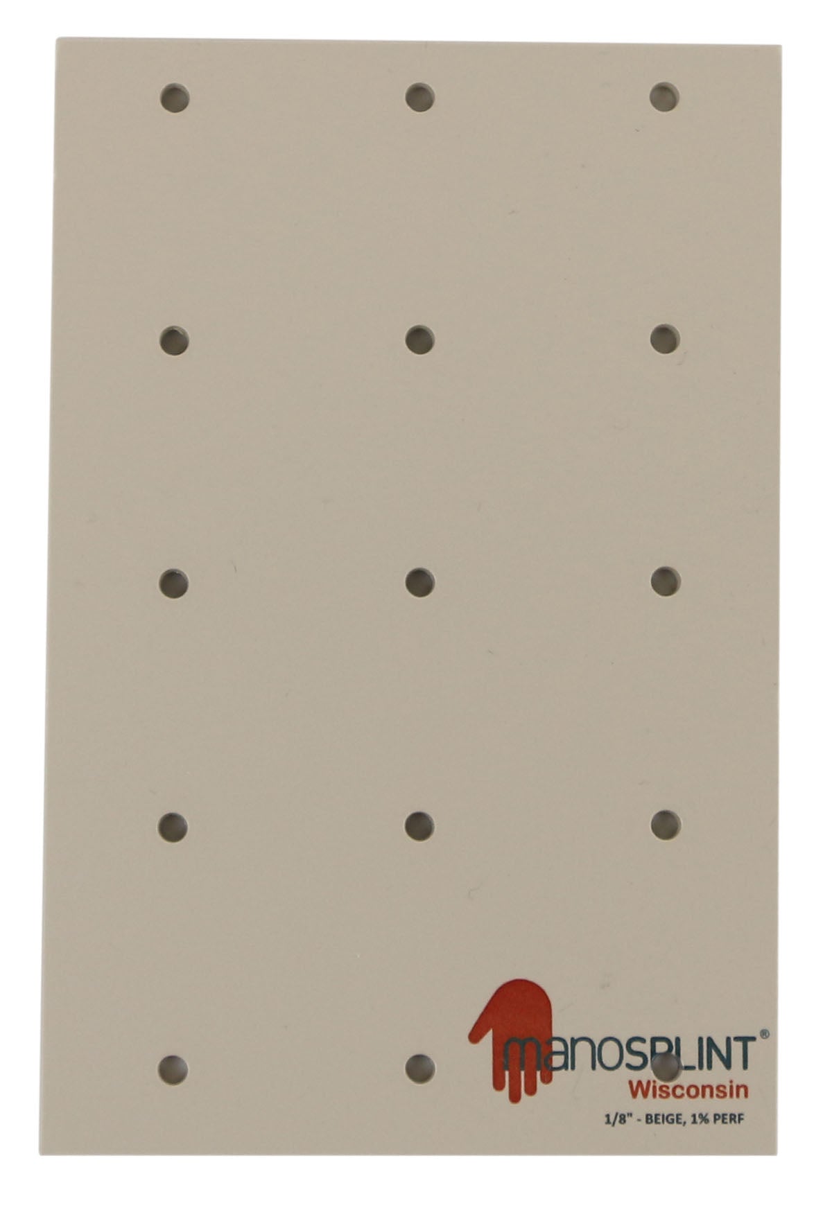 Manosplint Wisconsin Perf 1/8" x 12" x 18" 1% Perf Beige, case of 8