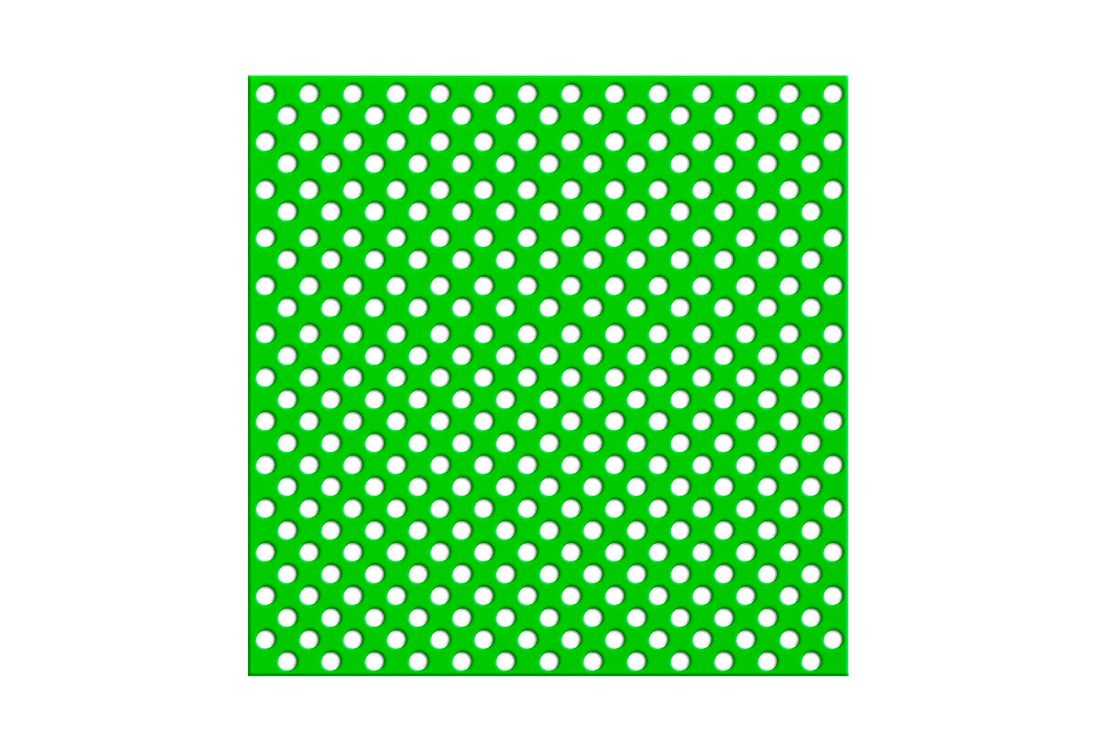 Orfit Colors NS, 18" x 24" x 1/12", micro perforated 13%, hot green