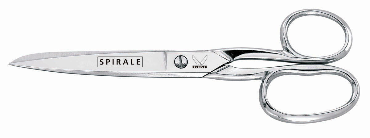 Spirale Nickel Plated Scissors, 8"