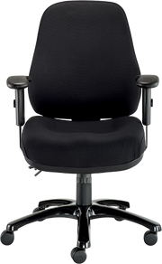 24/7 Swivel Office Chair - Dove Black