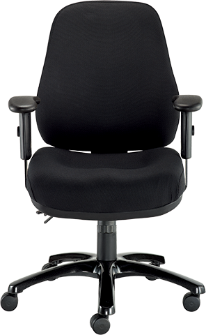 24/7 Swivel Office Chair - Dove Black