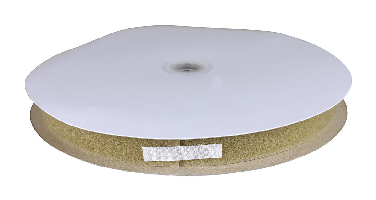 1" Loop Material, 25 Yard Dispenser Box, Tan