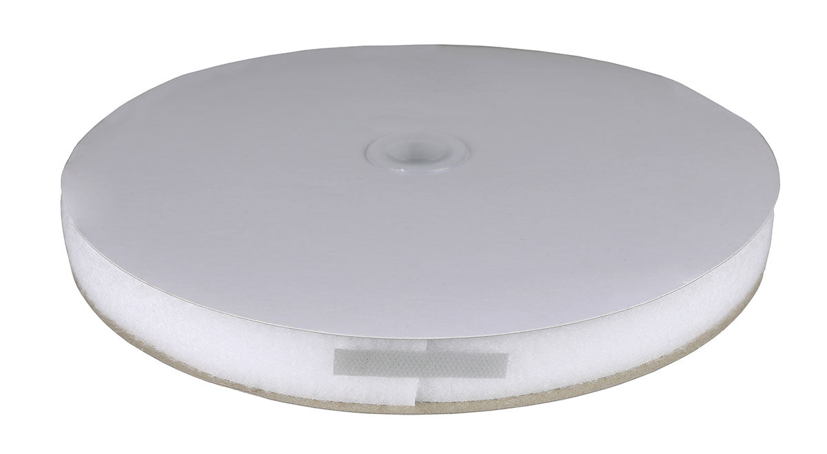 1" Loop Material, 25 Yard Dispenser Box, White