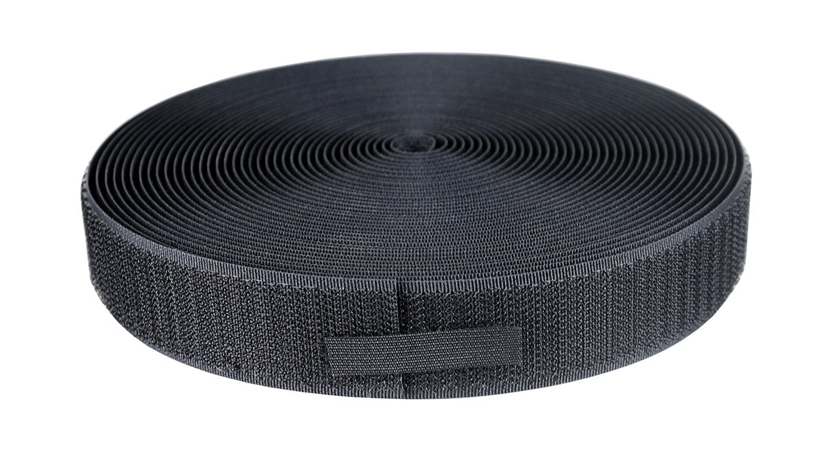 1" Hook Material, 10 Yard, Black