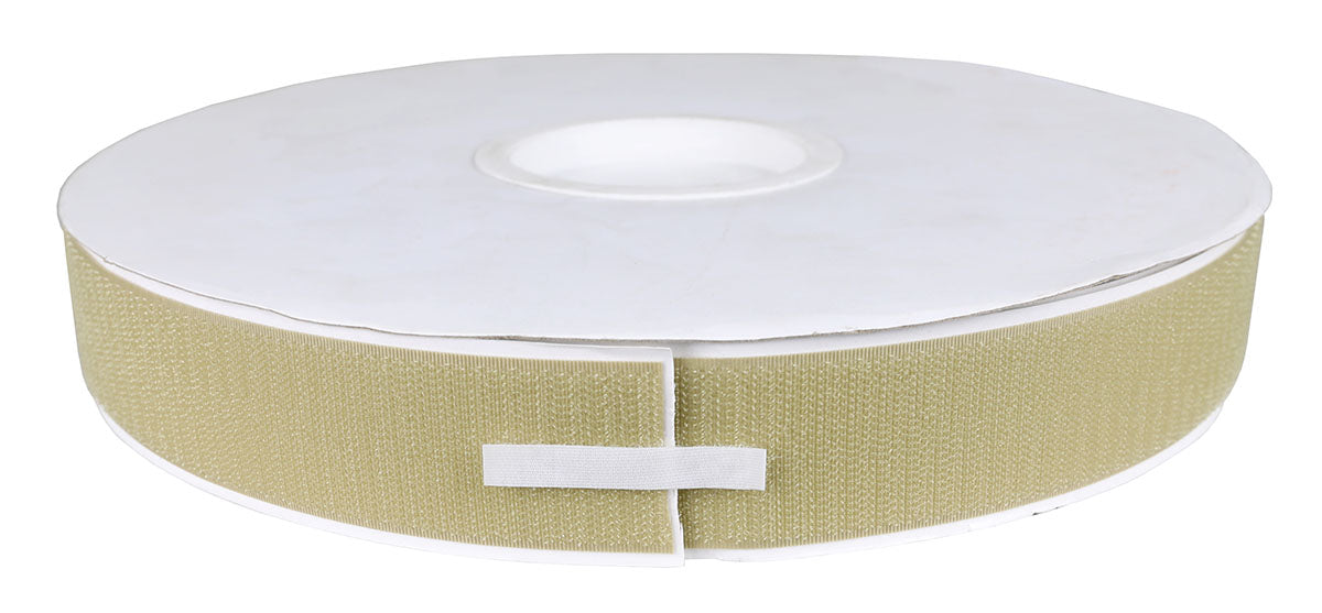 1-1/2" Loop Material, 25 Yard Dispenser Box, Tan