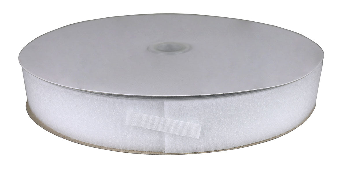 1-1/2" Loop Material, 25 Yard Dispenser Box, White
