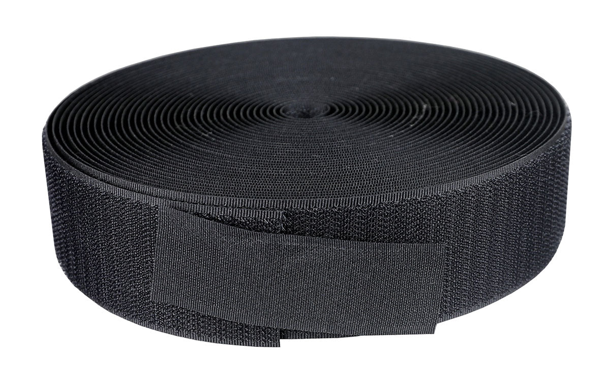 1-1/2" Hook Material, 10 Yard, Black