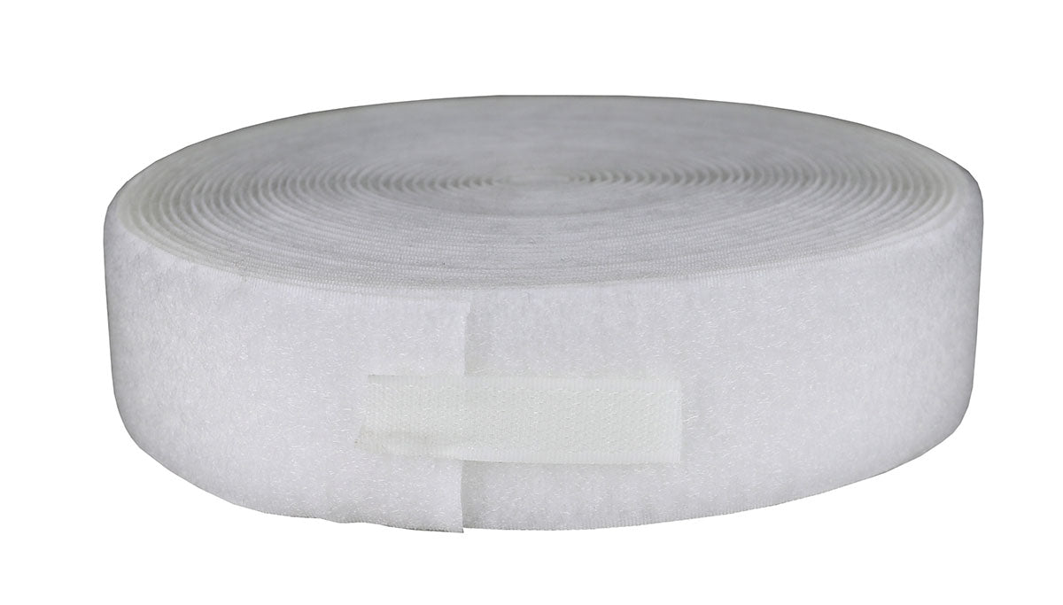 1-1/2" Loop Material, 10 Yard, White